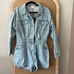 Le Lis Denim Romper